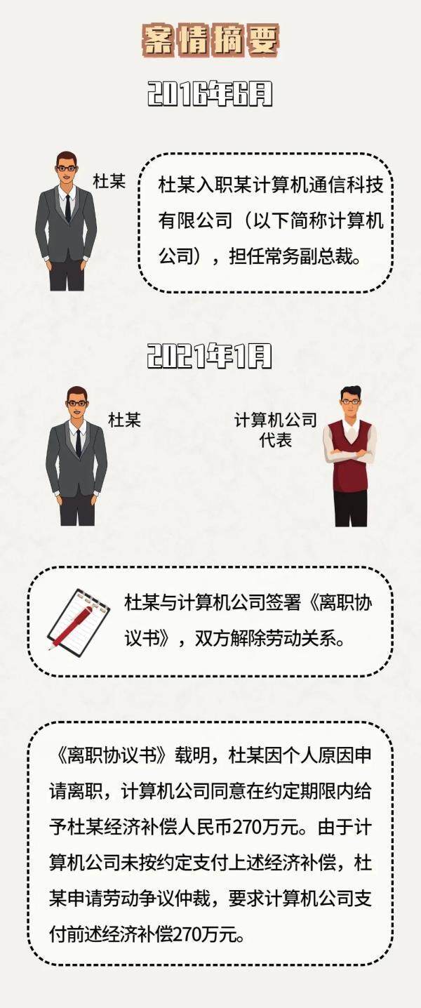 本人自愿离职就一定没有经济补偿？他拿了270万